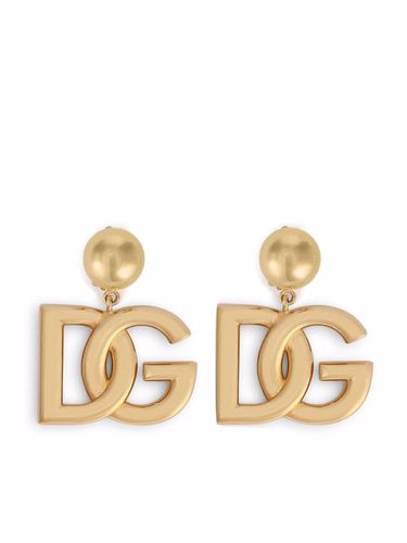 Clip Earrings With Dg Logo - Dolce & Gabbana - Modalova