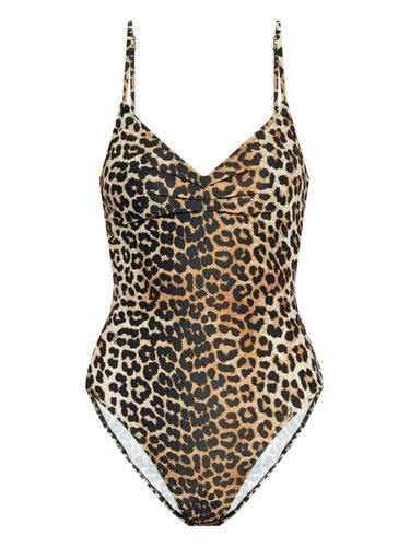 GANNI - Leopard Print Swimsuit - Ganni - Modalova