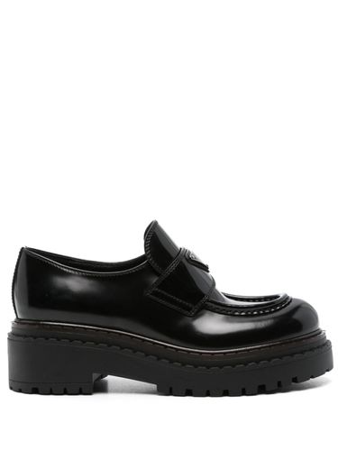 PRADA - Chocolate Leather Loafers - Prada - Modalova