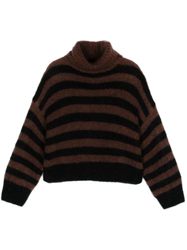 Wool Striped Turtleneck Sweater - Alysi - Modalova