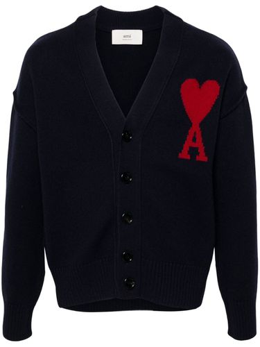 Ami De Coeur Wool Cardigan - Ami Paris - Modalova