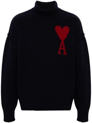 Ami De Coeur Wool High-neck Sweater - Ami Paris - Modalova