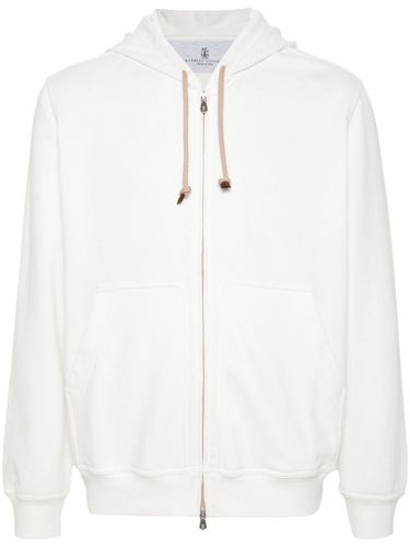 Cotton Zipped Hoodie - Brunello Cucinelli - Modalova