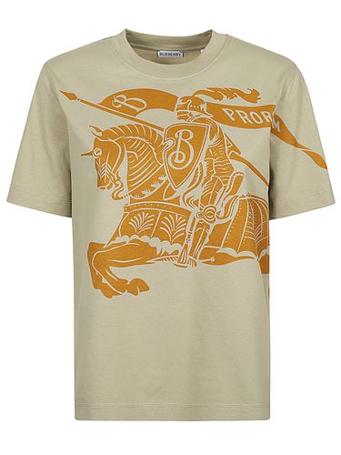 BURBERRY - Ekd Logo Cotton T-shirt - Burberry - Modalova