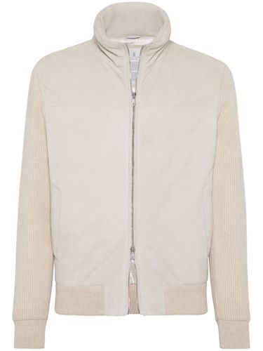 Leather Bomber Jacket - Brunello Cucinelli - Modalova