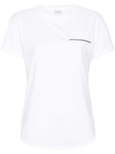 Cotton T-shirt With Pocket - Brunello Cucinelli - Modalova