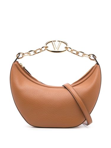 Vlogo Moon Small Leather Hobo Bag - Valentino Garavani - Modalova