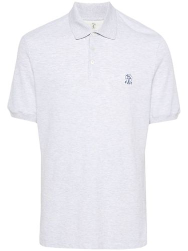 Logo Cotton Polo Shirt - Brunello Cucinelli - Modalova