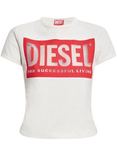 DIESEL - Logo Cotton T-shirt - Diesel - Modalova