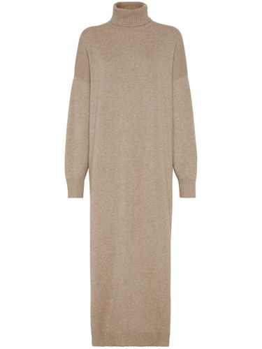 Cashmere Dress With Precious Details - Brunello Cucinelli - Modalova