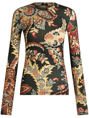 ETRO - Printed Wool Sweater - Etro - Modalova