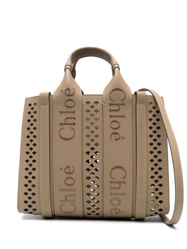 CHLOÉ - Woody Leather Small Tote - Chloé - Modalova