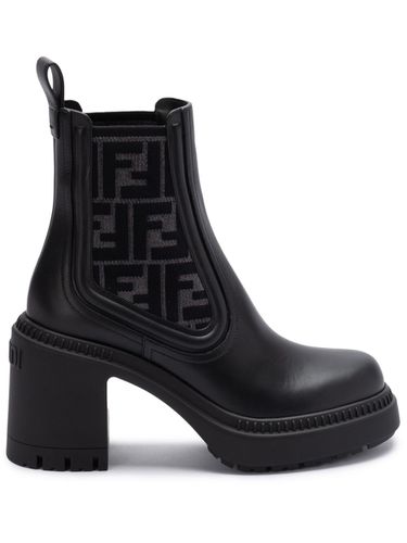 FENDI - Domino Leather Boots - Fendi - Modalova