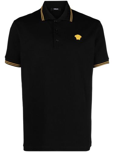 VERSACE - Logo Piquet Polo Shirt - Versace - Modalova