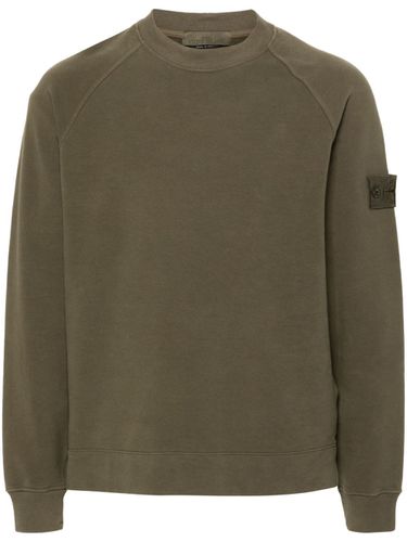 Logo Cotton Sweatshirt - Stone Island - Modalova