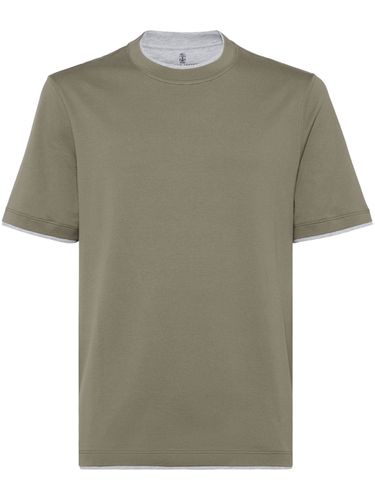 Cotton Jersey T-shirt - Brunello Cucinelli - Modalova