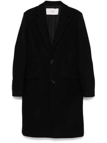 Wool Single-breasted Coat - Ami Paris - Modalova