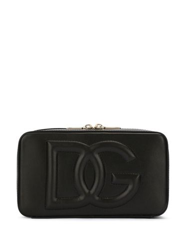 Dg Logo Small Leather Camera Bag - Dolce & Gabbana - Modalova