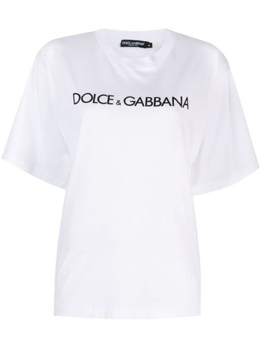 Logo Cotton T-shirt - Dolce & Gabbana - Modalova