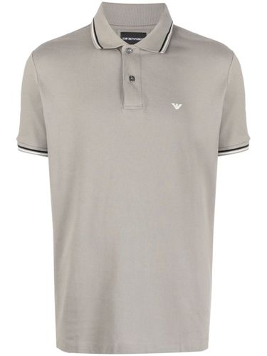 Logo Cotton Polo Shirt - Emporio Armani - Modalova