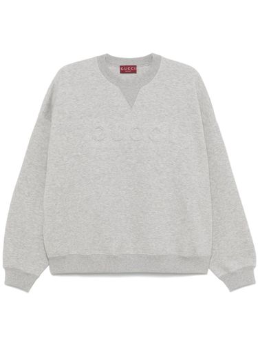 GUCCI - Logo Cotton Sweatshirt - Gucci - Modalova