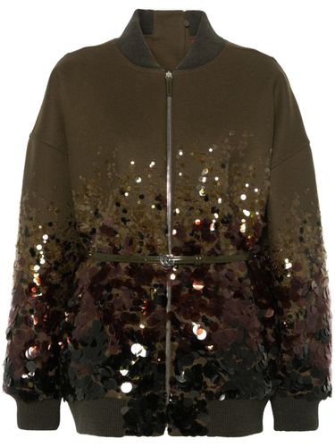 Embroidered Wool Bomber Jacket - Gucci - Modalova