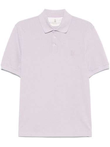 Logo Cotton Polo Shirt - Brunello Cucinelli - Modalova