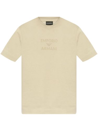 Logo Cotton T-shirt - Emporio Armani - Modalova