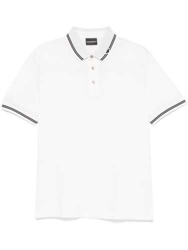 Logo Cotton Polo Shirt - Emporio Armani - Modalova