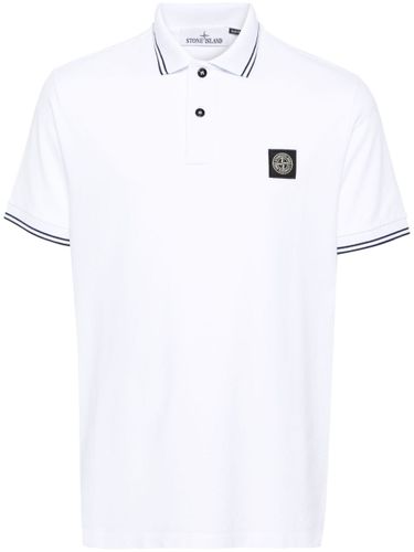 Logo Cotton Polo Shirt - Stone Island - Modalova