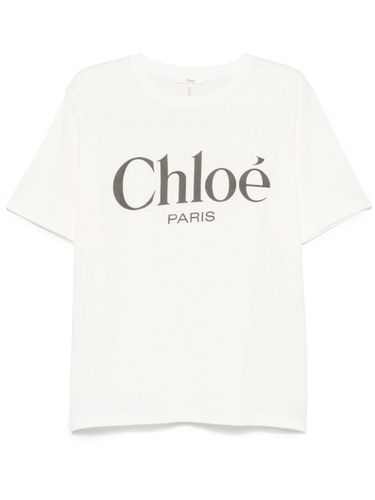 CHLOÉ - Logo Cotton T-shirt - Chloé - Modalova