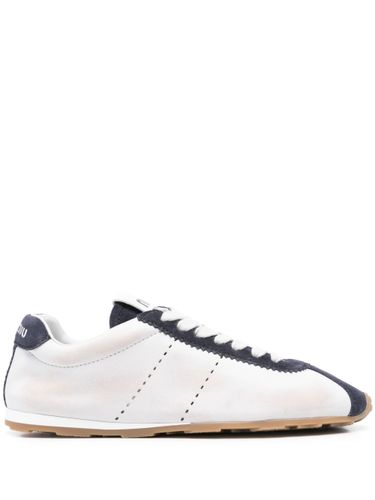 MIU MIU - Suede Leather Sneakers - Miu Miu - Modalova