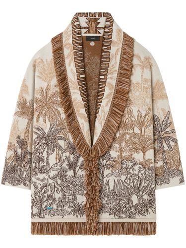 Jungle Toile De Jouy Wool Blend Cardigan - Alanui - Modalova