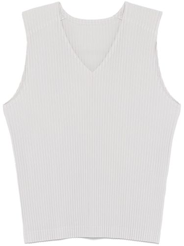 Pleated V-necked Vest - Homme Plisse' Issey Miyake - Modalova