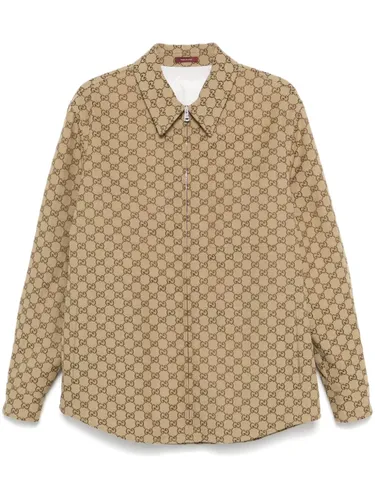 GUCCI - Gg Supreme Canvas Overshirt - Gucci - Modalova