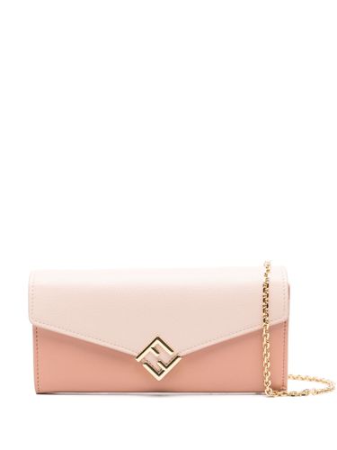Ff Diamonds Leather Wallet On Chain - Fendi - Modalova