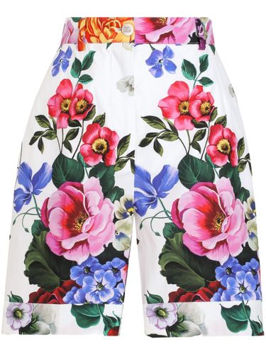 Printed Cotton Shorts - Dolce & Gabbana - Modalova