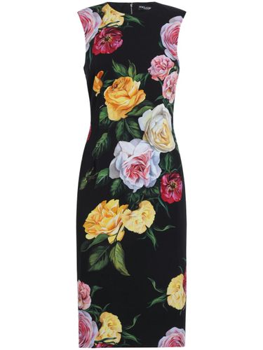 Printed Silk Dress - Dolce & Gabbana - Modalova