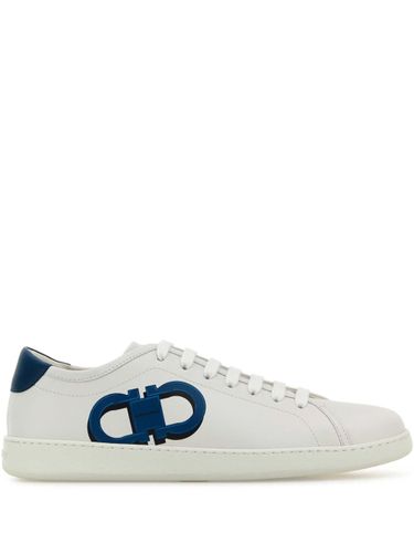 Gancini Leather Sneakers - Ferragamo - Modalova