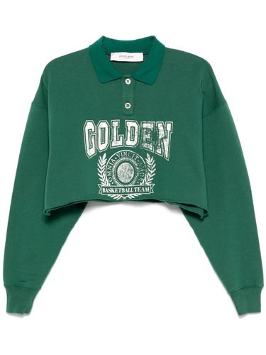 Organic Cotton Cropped Sweatshirt - Golden Goose - Modalova