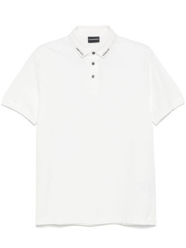 Logo Cotton Polo Shirt - Emporio Armani - Modalova