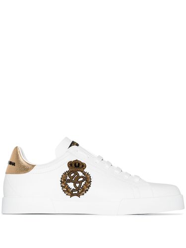 DOLCE & GABBANA - Leather Sneakers - Dolce & Gabbana - Modalova