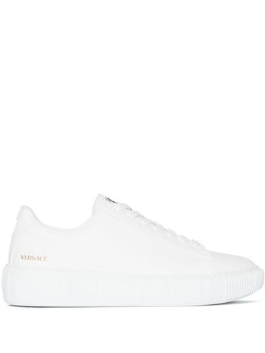 VERSACE - Leather Sneakers - Versace - Modalova