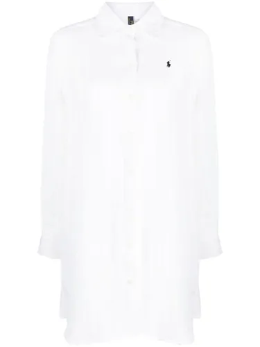 Shirt Dress With Logo - Polo Ralph Lauren - Modalova