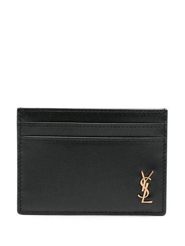 Leather Wallet With Logo - Saint Laurent - Modalova