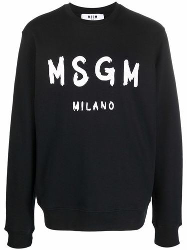 MSGM - Cotton Sweatshirt With Logo - Msgm - Modalova