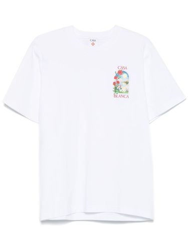 Short Sleeve T-shirt With Print - Casablanca - Modalova