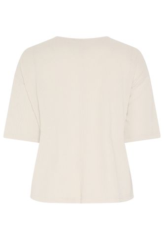 Top Côtelé Crème À Détails Cloutés Size 48 - Yours - Modalova