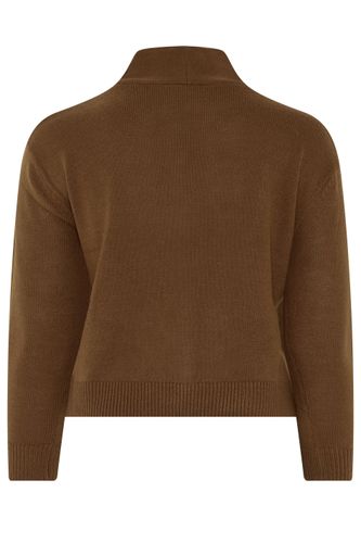 Cardigan En Maille Marron Avec Écharpe Size 50-52 - Limited Collection - Modalova