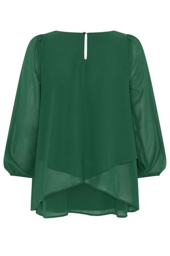Blouse Verte À Superpositions Size 40 - Yours London - Modalova